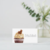 Cupcake Pastry Chef Bakery Visitekaartje (Staand voorkant)