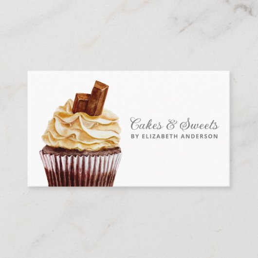 Cupcake Pastry Chef Bakery Visitekaartje (Voorkant)