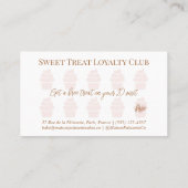 Cupcake Pastry Chef Baking Utensils Bakery Logo Klantenkaartje (Achterkant)