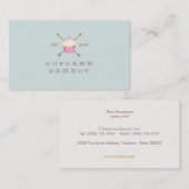 Cupcake Pastry Chef Simple and Whimsical Visitekaartje (Voorkant / Achterkant)