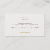 Cupcake Pastry Chef Simple and Whimsical Visitekaartje (Achterkant)