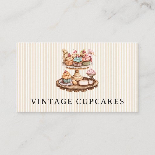 Cupcake Pastry Chef Visitekaartje (Voorkant)