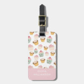 Cupcake Patroon Bagagelabel (Voorkant verticaal)