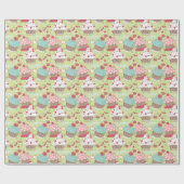 Cupcake-patroon Cadeaupapier (Vlak)