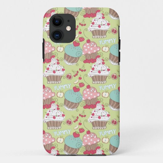 Cupcake-patroon Case-Mate iPhone Case (Achterkant)