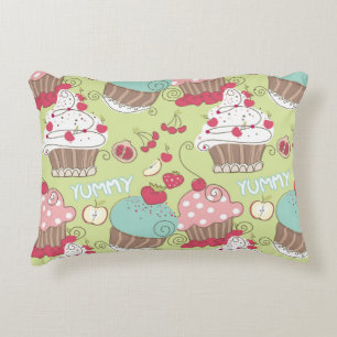Cupcake-patroon Decoratief Kussen