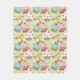 Cupcake-patroon Fleece Deken