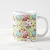 Cupcake-patroon Grote Koffiekop (Rechts)