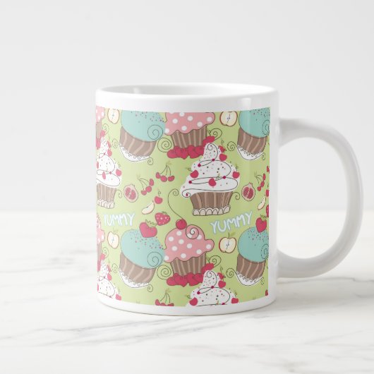 Cupcake-patroon Grote Koffiekop (Rechts)