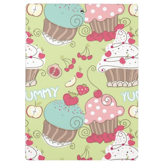 Cupcake-patroon Klembord (Achterkant)