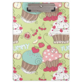 Cupcake-patroon Klembord (Voorkant)