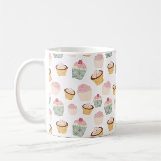 Cupcake-patroon Koffiemok (Links)