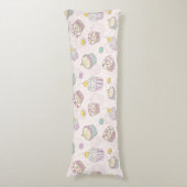 Cupcake-patroon Lichaamskussen (Voorkant Verticaal)