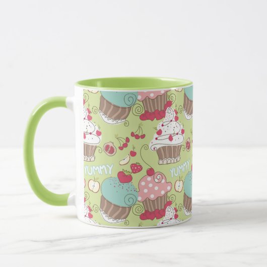 Cupcake-patroon Mok (Links)