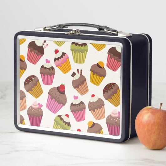 Cupcake patroon, Muffin patroon, Chocolade, Harten (In situ)
