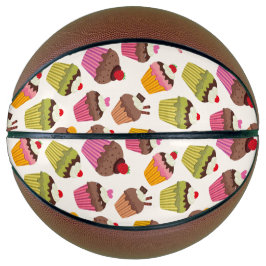 Cupcake patroon, Muffin patroon, Chocolade, Harten Basketbal