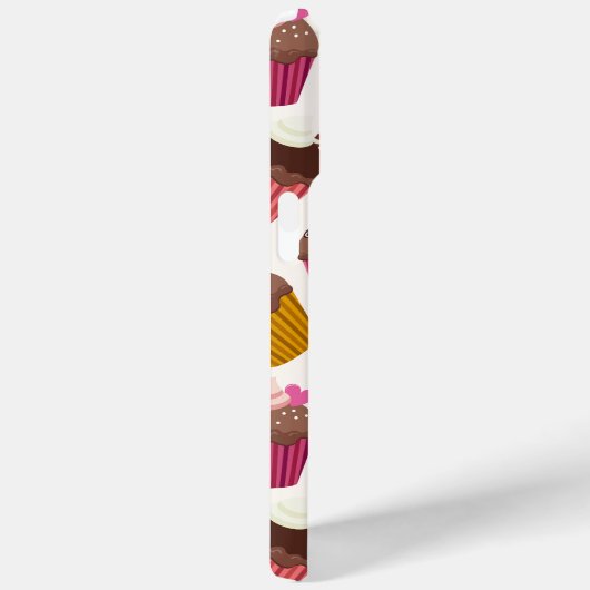 Cupcake patroon, Muffin patroon, Chocolade, Harten Case-Mate iPhone Case (Achterkant / Rechts)