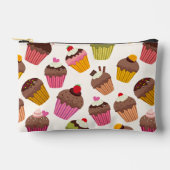 Cupcake Patroon, Muffin Patroon, Chocolade, Harten Etui (Voorkant)