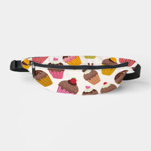 Cupcake patroon, Muffin patroon, Chocolade, Harten Heuptasje