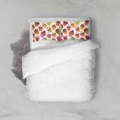 Cupcake patroon, Muffin patroon, Chocolade, Harten Kussensloop