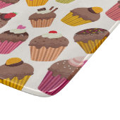 Cupcake Patroon, Muffin Patroon, Chocolade, Harten Snijplank (Hoek)