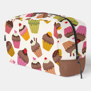 Cupcake Patroon, Muffin Patroon, Chocolade, Harten Toilettasje