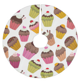Cupcake Patroon, Muffin Patroon, Chocolade, Hartje Kerstboom Rok