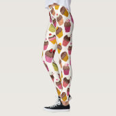 Cupcake Patroon, Muffin Patroon, Chocolade, Hartje Leggings (Links)