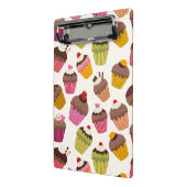 Cupcake Patroon, Muffin Patroon, Chocolade, Hartje Mini Klembord (Angled2)