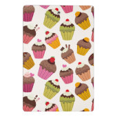 Cupcake Patroon, Muffin Patroon, Chocolade, Hartje Mini Klembord (Achterkant)