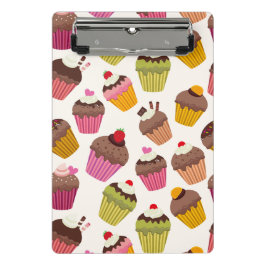 Cupcake Patroon, Muffin Patroon, Chocolade, Hartje Mini Klembord