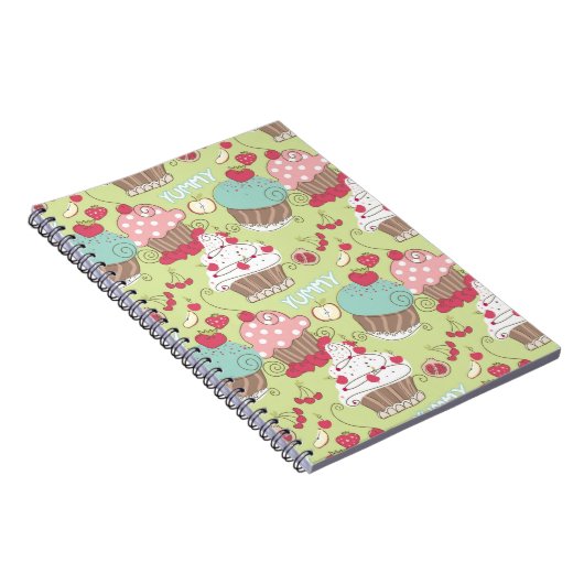 Cupcake-patroon Notitieboek (Rechterzijde)