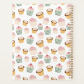 Cupcake Patroon op maat Planner (Achterkant)