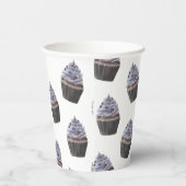 Cupcake-patroon Papieren Bekers (Rechts)