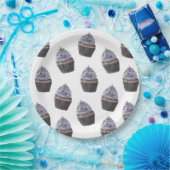 Cupcake-patroon Papieren Bordje (Feest)