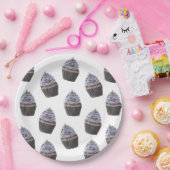 Cupcake-patroon Papieren Bordje (Feest)