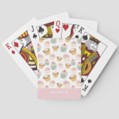 Cupcake Patroon Pokerkaarten (Achterkant)