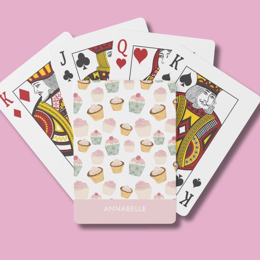 Cupcake Patroon Pokerkaarten