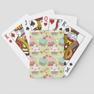 Cupcake-patroon Pokerkaarten