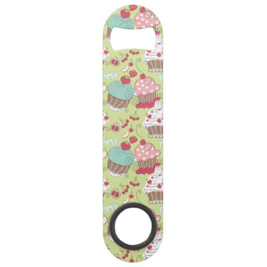 Cupcake-patroon Speed Flessenopener (Voorkant)
