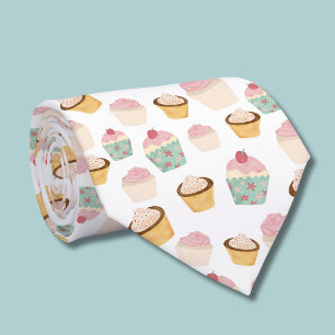 Cupcake Patroon Stropdas