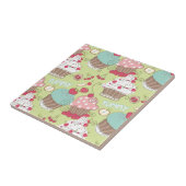 Cupcake-patroon Tegeltje (Zijkant)