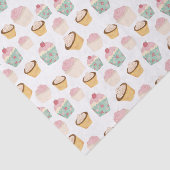 Cupcake-patroon Tissuepapier (Detail)