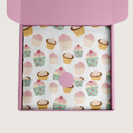 Cupcake Patroon Tissuepapier