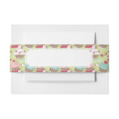 Cupcake-patroon Uitnodigingen Wikkel (Voorkant Voorbeeld)