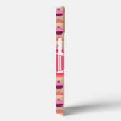 Cupcake Pattern Hot Pink Persoonlijke naam Case-Mate iPhone Case (Achterkant / Rechts)
