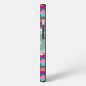 Cupcake Pattern MintPersonalized Name iPhone Hoesje (Linkerkant)