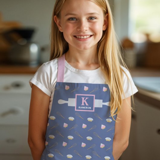 Cupcake Pattern Monogram Schort