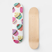 Cupcake Pattern Skateboard (Voorkant)