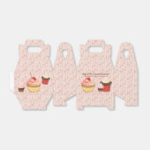Cupcake Plezier Bedankdoosjes (Uitgevouwen)